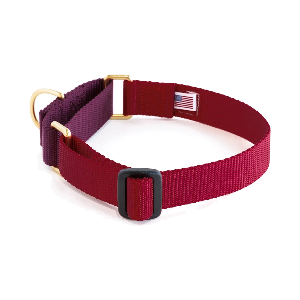 Dog+Bone Martingale Collar Merlot & Purple