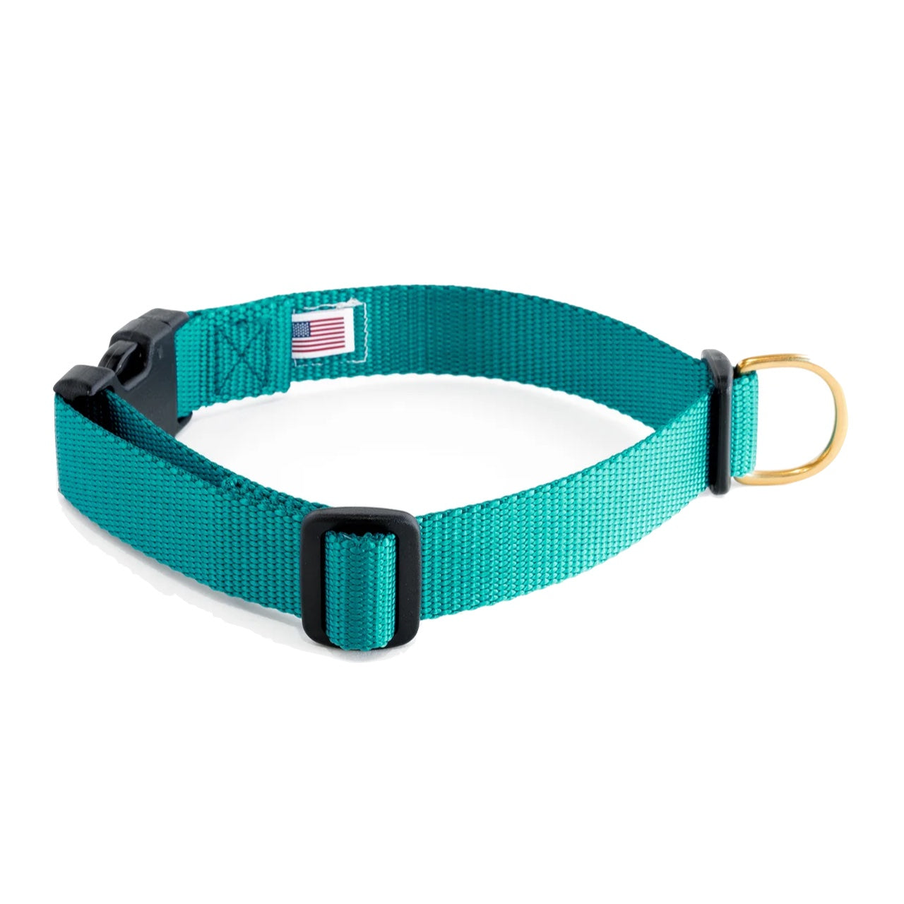 Dog+Bone Adjustable Snap Collar Teal