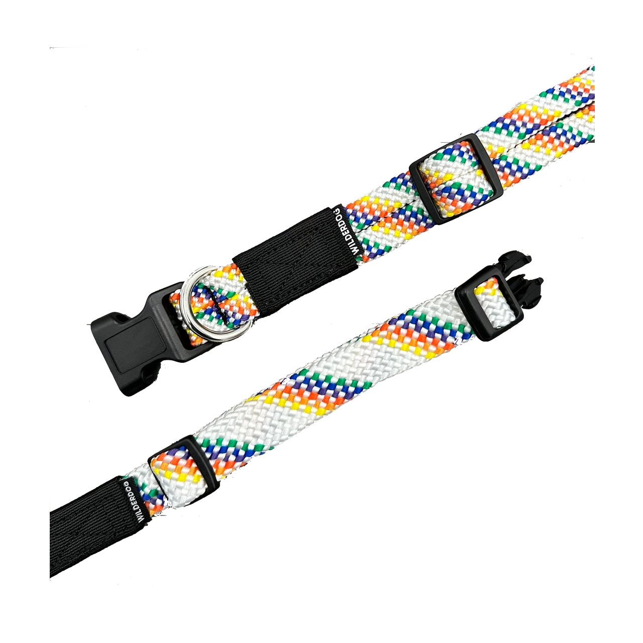 Wilderdog Woven Collar Rainbow