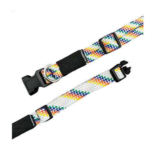 Wilderdog Woven Collar Rainbow